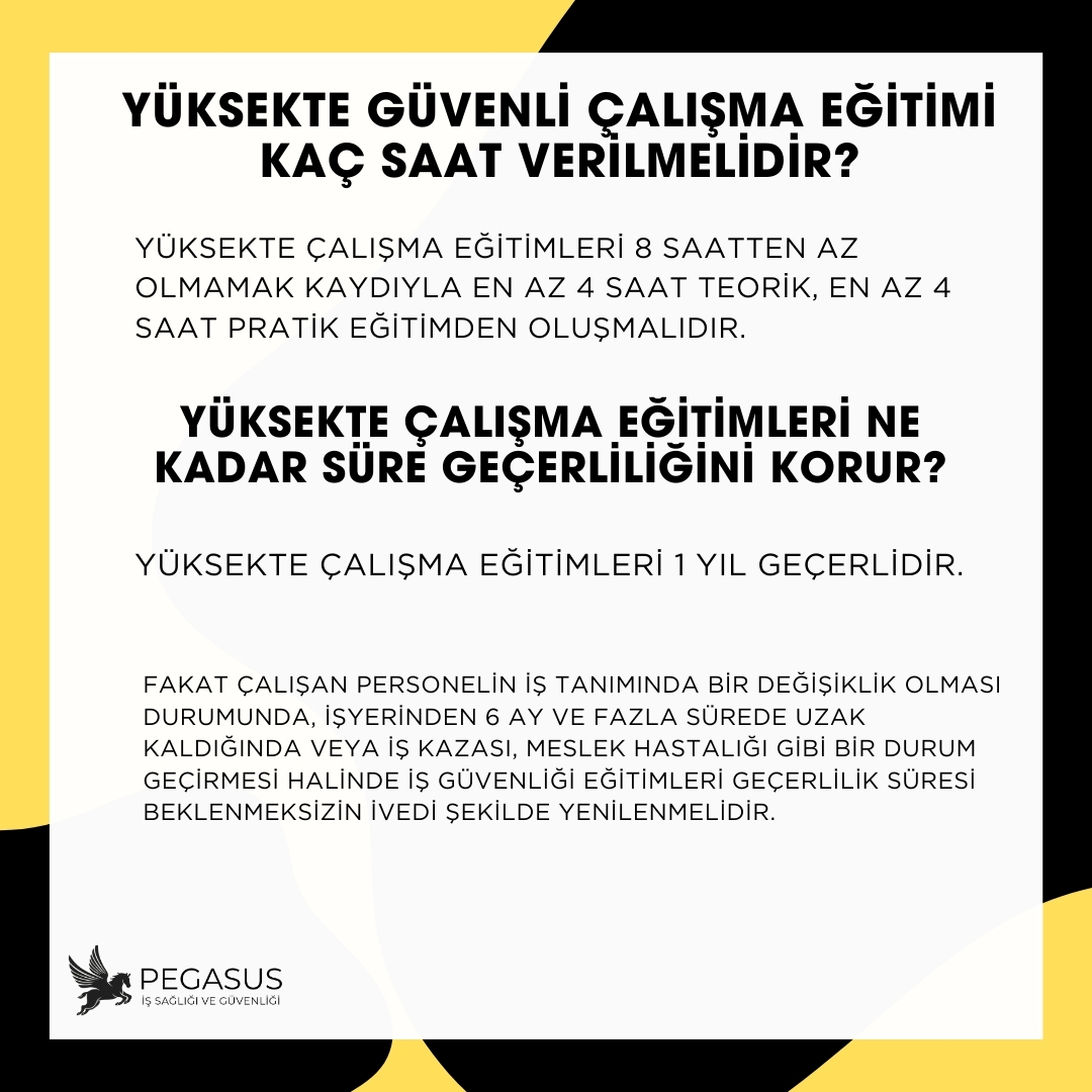 YÜKSEKTE ÇALIŞMA EĞİTİMİ İZMİR