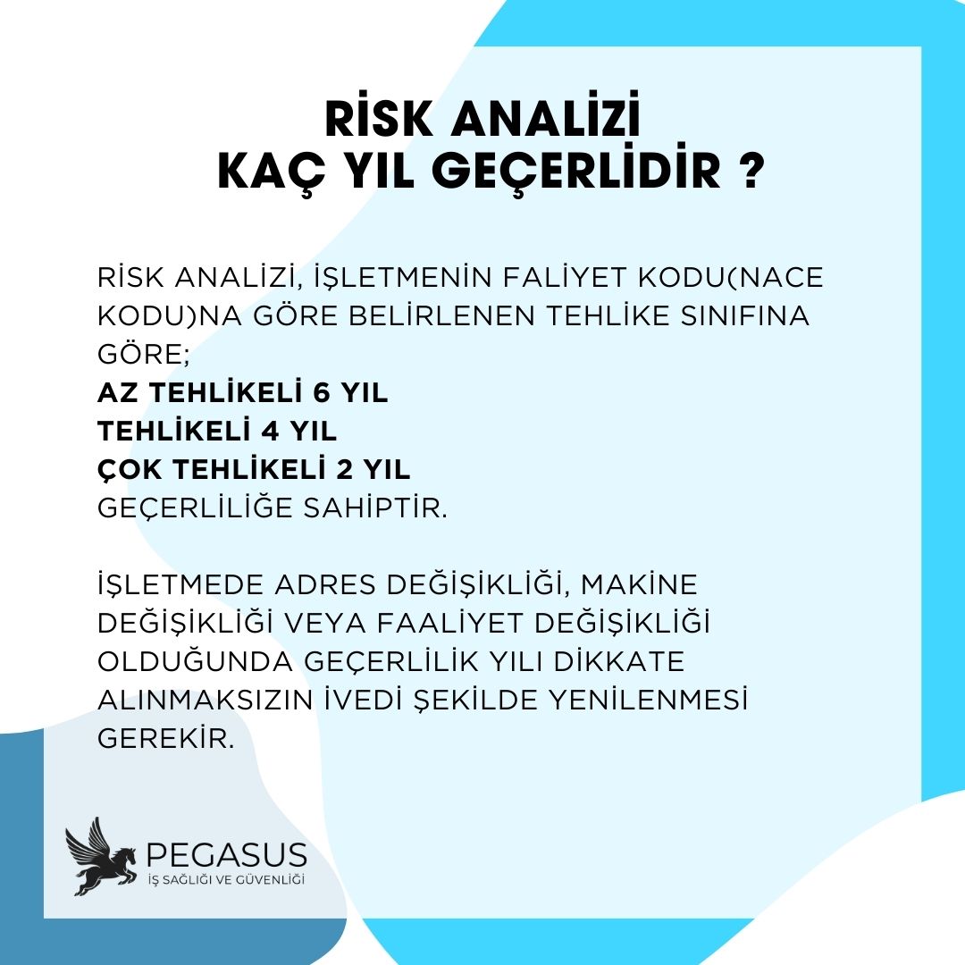 işyeri risk analizi kaç yıl geçerlidir